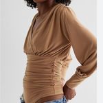 EXPRESS NWT Expresss Skinming Surplice Long Sleeve Bodysuit Sz M Photo 7