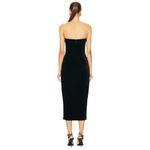 NICHOLAS Adiba Strapless Round Edge Midi Dress in Black 4 New Womens Photo 1