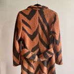 Anthropologie NWT RARE  Vilagallo Rashida Zebra-Striped Coat, Brown | Size 6 Photo 7