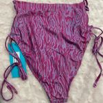 ASOS Unique 21 Bikini Bottom Purple Swirl NWT Size 4 Photo 4