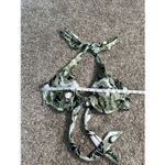 Victoria's Secret  swim bikini top green funky abstract floral print underwire 36C Photo 1