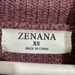 Zenana Outfitters Women’s Waist Tie Turtleneck Sweater Dress Eggplant Size XS NWOT Photo 4