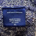 Beachy Loose Weave Knitted Tank Top Blue Marl XL Photo 4