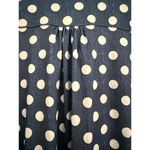 NEW Sabrina Lauren Women's Blouse Large Button Down Denim Blue White Polka Dots Photo 7