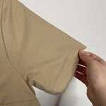 Michael Kors Michael  tan lace up cotton blend shift t-shirt dress size 6 Photo 6