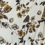 ZARA Free People Butterfly Nature Print Smocked Tie Front Blouse Size XS Photo 6