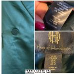 HOUSE OF HARLOW 1960 GREEN SATIN COCKTAIL BLAZER (M) Size M Photo 11