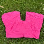 Midnight sky Pink Wide Leg Cotton Palazzo Pants Photo 1