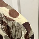 Jaipur 💖  Cream & Brown Polka Dot Y2K Beaded Blouse Photo 4