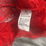 Sexy Lingerie Bodysuit Lace Teddy Snap Crotch V Neck Cut Out One Piece Babydoll Red Size XL Photo 7