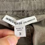 James Perse  Utility Pant Large Green Cropped Drawstring Waist Casual Relaxed Fit Photo 8