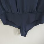 Favorite Daughter The Sleeveless Date Blouse Bodysuit Navy Size L Photo 7