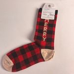 Maurice's Holiday Season MERRY Style Crew Socks Accessories Sz OS NWT Photo 5