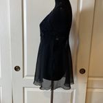 Frederick's of Hollywood VTG  BLACK SHEER LINGERIE CHEMISE SLIP DRESS Photo 2