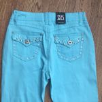 Roz & Ali  Robin’s egg blue rhinestone ankle pant Photo 3