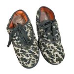 Toms Tan Leopard Cotton/Hemp Blend Lace Up Sneakers Women Sz Y4 Photo 1