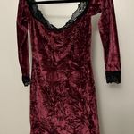 Urban Outfitters Elegant Velvet Lace Trim Dress Photo 0