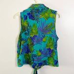 Forever 21 Tropical Button Front Collared Tank Photo 1