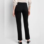 Nic+Zoe Size 4 Copley Straight Drapey Ponte Pants Classic Black Ankle Trousers Photo 5