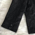 Old Navy  quilted floral black blazer jacket size large Photo 3