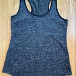 CAbi Glee Sweater Tank Gray Grey Charcoal Black Trim Work Casual Heathered Shirt Photo 1
