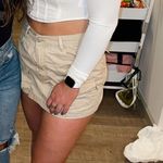 ZARA Tan Cargo Skirt Photo 3