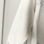 College Point Wintuk Orlon Acrylic Beige Cottagecore Floral Print Cardigan M USA Pink Size M Photo 7