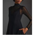 Anthropologie  Maeve Layered Sheer Mini Dress Black Photo 2