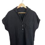 Frank & Eileen  Grayson The Artist Short Sleeve Linen Dress in Black Size 1 (XS) Photo 4