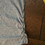 Nike  Dri-fit ribbed tank top with ruched sides small heathered blue Photo 1