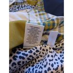 New York & Co. 7th Ave Design Studio Plaid Patchwork Satin Shirt Dress Sz M Chic Kitchie Career Photo 9