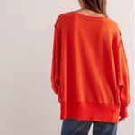 Free People NWT Graphic Camden Pullover in Red Combo 14 Photo 2