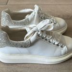 Steve Madden  Gaines Rhinestone White Sneakers Size: 9.5 Photo 3