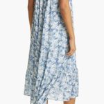Rails Adora Tiered Drop Waist Midi Dress in Blue Jasmine Floral Print Size Small Photo 1