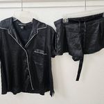 Victoria's Secret Black Satin Pajama Set Size Small NWOT Photo 1