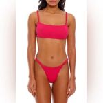 Agua Bendita New!  minta cheeky bikini bottoms hot pink, size L‎ Photo 11