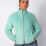 The North Face Womens Jacket Medium Mint Green Osito
Fleece Full Zipper Photo 0