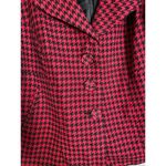 Live a Little  Red Plaid Swing Button Up Jacket Bell Sleeves Size Large Photo 3
