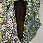 VSX Victoria's Secret Sport Paisley‎ Floral Print Mesh Cutout Crop Top Size M Blue Size M Photo 2