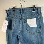Boyish  Medium Wash The Quincy Split Cropped Straight Leg Jean Photo 4