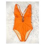 Cupshe  Coral Plunging O-Ring Cutout One Piece Swimsuit NWT Photo 1