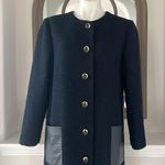 St. John Leather-Pocket Bracelet-Sleeve Textured Tweed Jacket Size 14 NEW $1,995 Photo 8