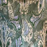 ZARA  Green Paisley Ruffled Sleeveless Crop Top Small Photo 4