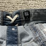 BDG Urban Outfitters Denim Corset Strapless Top Lace Up Womans Small Flared Blue Photo 4