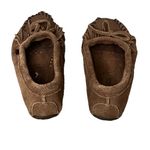 Minnetonka Kilty Hardsole Moccasin Suede Leather Boho Hippie Preppy Coastal 5.5 Photo 5