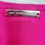 Michael Kors Hot Pink Tunic Top Sheer Hem 3/4 Sleeves Women Size M Boho Barbie Size M Photo 8