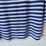 La Blanca  Blue White Striped Knit Hoodie Swimsuit Coverup Womens M Nautical Photo 3