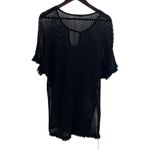 LA Made Black Open Weave Swimsuit Coverup Small New Photo 3