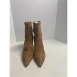 JUST FAB Khloy Stretch Stiletto Booties Tan Slip On Size 9.5 New With Box Photo 9