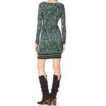Michael Kors MICHAEL Paisley Mini Dress Sz Small Long Sleeve Boho Hippie Chic Photo 3